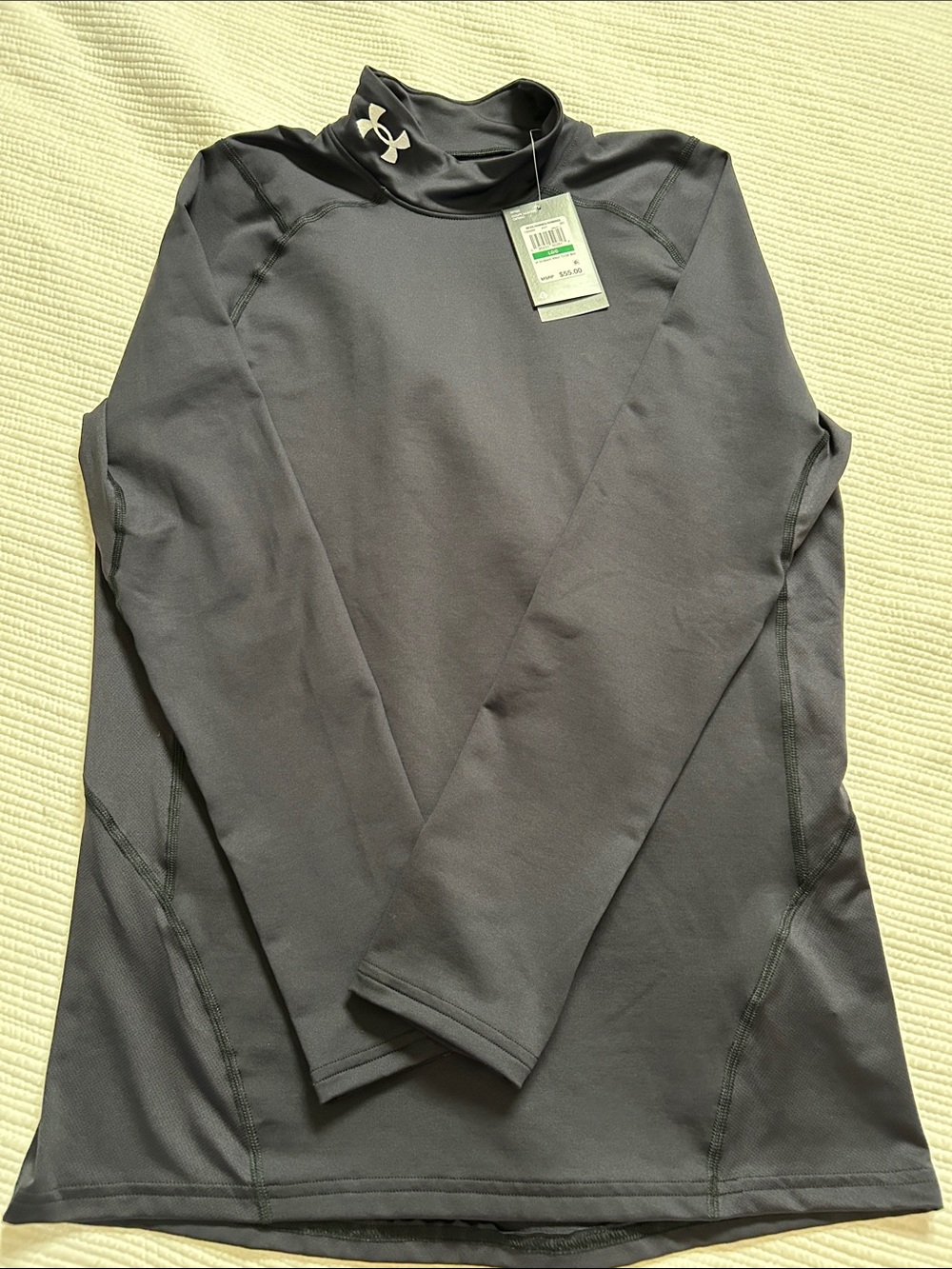 NWT Under Armour Men's Long-Sleeve Mock Neck Performance Top - Black